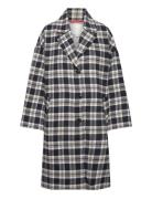 Babette Coat Checked Twill Blue Naja Lauf