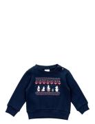 Vinterhjärta Collegetröja Navy Martinex