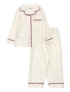 Hearts Long Pyjamas White Mango