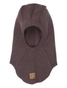 Wool Balaclava Brown Mikk-line