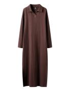 Nkfkissia Ls Slim Maxi Dress Brown Name It