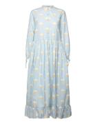 Big Dot Maxi Dress Blue Stella Nova