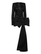 Sequins Bow Mini Dress Black ROTATE Birger Christensen