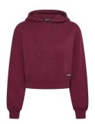 Terry Back Cropped Hoodie Burgundy ROTATE Birger Christensen