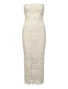 3D Lace Midi Dress Cream ROTATE Birger Christensen