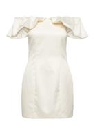Off-Shoulder Mini Dress White ROTATE Birger Christensen