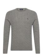 Cable-Knit Wool-Cashmere Sweater Grey Polo Ralph Lauren
