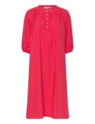 Nicole Dress Paper Touch Red Naja Lauf