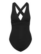 S.collective Cross Back Piece Black Seafolly