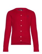 Mini-Cable Cotton Cardigan Red Ralph Lauren Kids