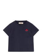 Ss T-Shirt W. Red Cowboy Hat Navy Copenhagen Colors