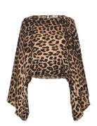 Klasia Satin Blouse Brown Twist & Tango