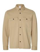 Slhjackie Sweat Jacket Noos Beige Selected