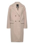 Double-Breasted Midi Coat Beige Mango
