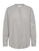 Anetta Shirt Paper Touch Grey Naja Lauf