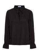 Peggy Blouse Winter Viscose Black Naja Lauf