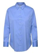 Agneta Shirt Fancy Poplin Blue Naja Lauf