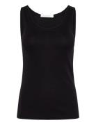Sky Tanktop Bamboo Rib Black Naja Lauf