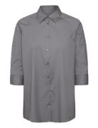 Gabie Shirt Fancy Poplin Grey Naja Lauf