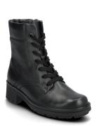 Laced Ankle Boot Black Gabor