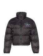 Graphic Logo Puffer Jacket Black Calvin Klein Jeans