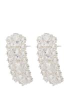 Sky Crystal Earring Silver Silver By Jolima