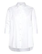 Gabie Shirt Fancy Poplin White Naja Lauf