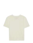 Ss Silk Cotton Crew Tee Cream Calvin Klein