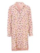 Nightdress Long Sl Pink Damella Of Sweden