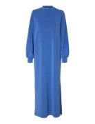 Slftenny Ls O-Neck Ankle Dress Blue Selected