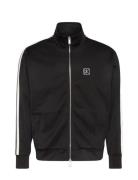 Dbl Knit Stripe Track Jacket Black Calvin Klein