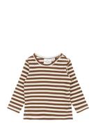 Tnsbfro L_S Rib Tee Brown The New
