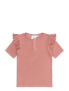 Tnsboriel S_S Rib Tee Pink The New