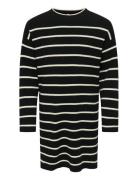 Kogibi Ls O-Neck Dress Cp Knt Black Kids Only