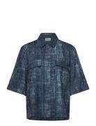 Gzdemia P Ss Shirt Navy Gestuz