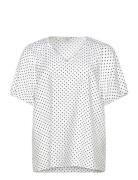 Kcgina Blouse White Kaffe Curve