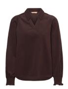 Curhaena Blouse Brown Culture