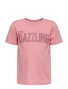 Kmgriri Life S/S St S Top Box Jrs Pink Kids Only