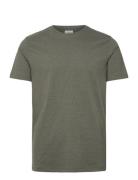 Mouliné O-Neck Tee S/S Khaki Lindbergh