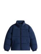 Flag Puffer Jacket Navy Tommy Hilfiger