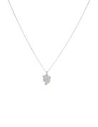 Connect Crystal Necklace Silver-Plated Silver Pilgrim