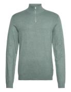 Ecovero Half Zip L/S Knit Green Lindbergh