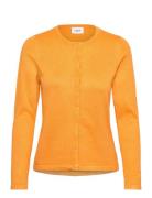 A8661, Milasz R-Neck Cardigan Orange Saint Tropez