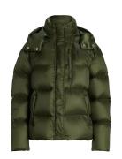 Water-Repellent Quilted Down Jacket Green Polo Ralph Lauren