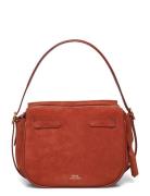 Polo Id Suede Mini Satchel Orange Polo Ralph Lauren