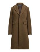 Wool-Blend Herringb Coat Brown Polo Ralph Lauren
