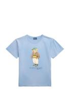 Polo Bear Cotton Jersey Tee Blue Polo Ralph Lauren