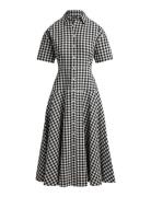 Gingham Paneled Shirtdress Black Polo Ralph Lauren