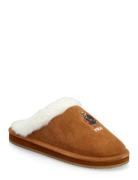 Polo Bear Suede & Faux-Fur Slipper Brown Polo Ralph Lauren