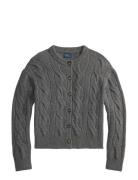 Cable-Knit Wool-Cashmere Cardigan Grey Polo Ralph Lauren